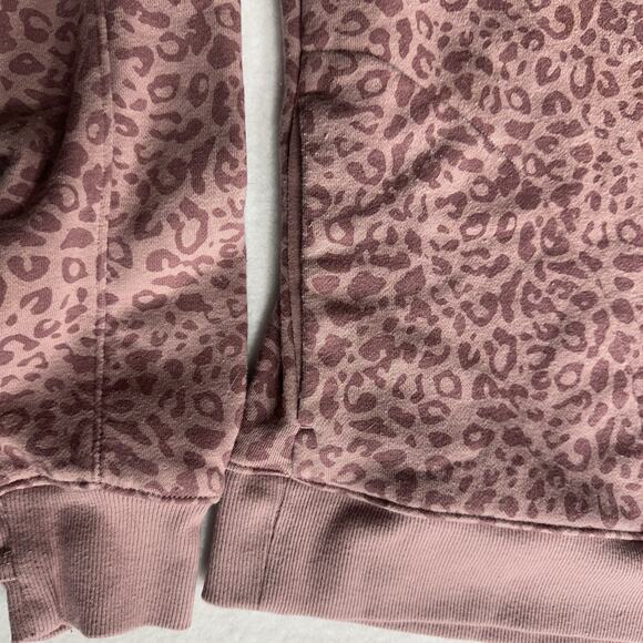 Tek Gear Ultrasoft Fleece Leopard Quarter Zip Pullover Women’s M Pink Cheetah - Picture 6 of 10